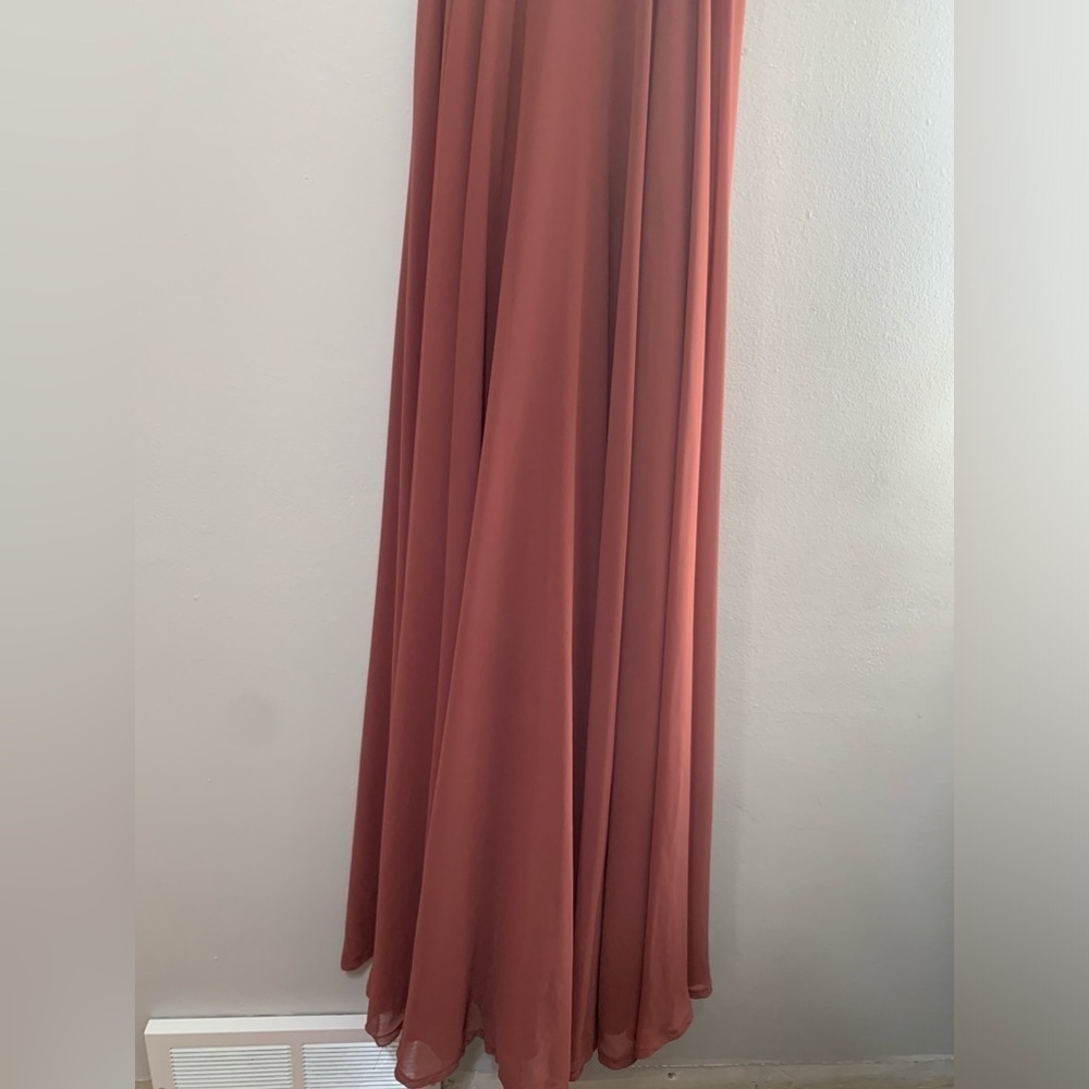 Jenny Yoo Inesse Dress in Dusty Rose (Size 0) - Picture 5 of 15